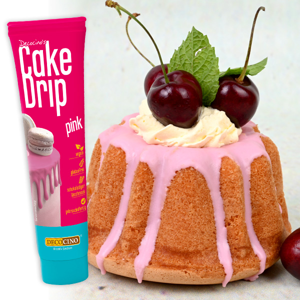Cake Drip Kuchenglasur in pink, 90g von Dekoback