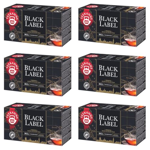 TEEKANNE - Black Label - Natürliche Schwarzer Tee - 6 x 20 (Dekond gift) von Dekond