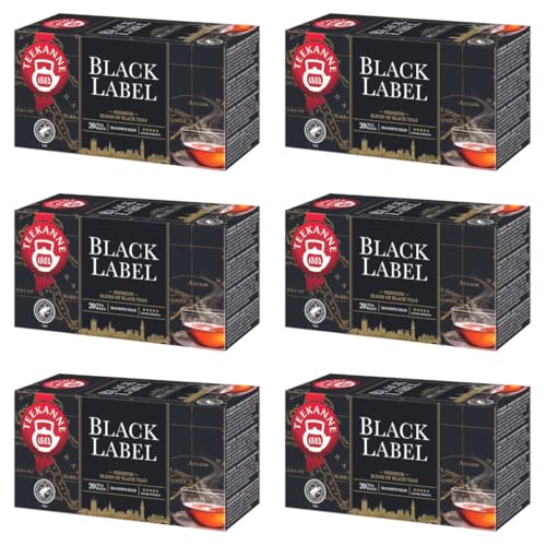 TEEKANNE - Black Label - Natürliche Schwarzer Tee - 6 x 20 (Dekond gift) von Dekond