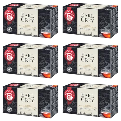 TEEKANNE - Earl Grey - Natürliche Schwarzer Tee mit Bergamotte - 6x20 (Dekond gift) von Dekond