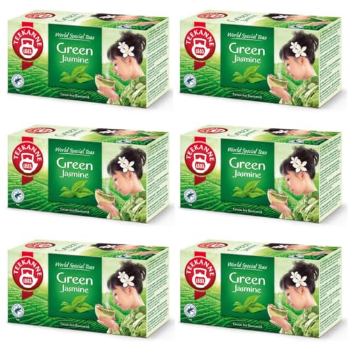 TEEKANNE - Green Jasmine - Grüner Tee mit Jasmingeschmack - 6 x 20 (Dekond gift) von Dekond