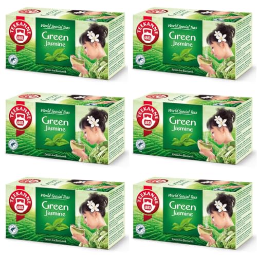 TEEKANNE - Green Jasmine - Grüner Tee mit Jasmingeschmack - 6 x 20 (Dekond gift) von Dekond