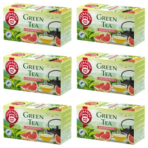 TEEKANNE - Green Tea Grapefruit - Grüner Tee mit Grapefruitgeschmack - 6x20 (Dekond gift) von Dekond