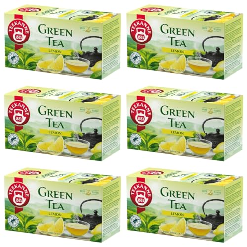 TEEKANNE - Green Tea Lemon - Grüner Tee mit Zitronengeschmack - 6 x 20 (Dekond gift) von Dekond