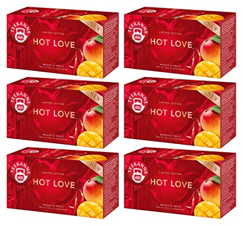 TEEKANNE Hot Love Tee mit Mango-Chili-Geschmack 6er Pack (20 x 2 g) mit Geschenk von DEKOND von Dekond