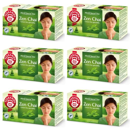 TEEKANNE - Zen-Chai Green Tea - Grüner Tee mit Zitronen&Mango - 6 x 20 (Dekond gift) von Dekond