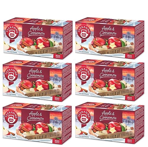 Teekanne "Apple&Cinnamon" Tee mit Apfel- und Zimtgeschmack (Geschenk von Dekond) 6 * 50g von Dekond