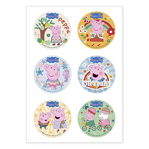 Dekora - Peppa Wutz Kleine Cupcake Toppers aus Esspapier - 6 Stück, 236033, 5.8cm Dekora - Peppa Wutz Kleine Cupcake Toppers aus Esspapier - 6 Stück, 236033, 5.8cm von dekora