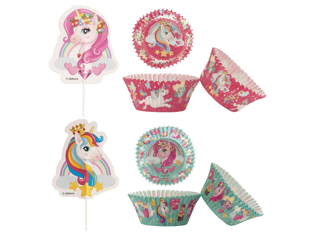 Dekorations-Kit Unicorn Cupcake von Dekora