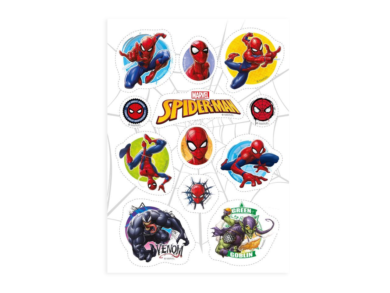 Muffinaufleger Spiderman Oblate 12 Stück von Dekora