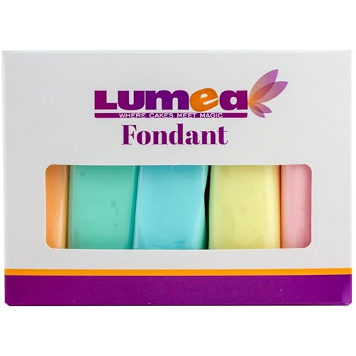 Dekozauber24 Fondant Multipack Pastell, 5 Farben, 100g Rollfondant pro Farbe, zum Dekorieren von Kuchen und Torten in pastellfarbigem grün, blau, pfirsich, gelb und pink Dekozauber24 Fondant Multipack Pastell, 5 Farben, 100g Rollfondant pro Farbe, zum Dekorieren von Kuchen und Torten in pastellfarbigem grün, blau, pfirsich, gelb und pink von Dekozauber24