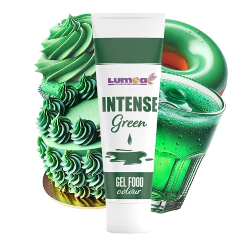 Dekozauber24 Lebensmittelfarbe grün, intensiv, Gel, 30g, vegan, zuckerfrei, Tube für Fondant, Marzipan etc. Backzubehör Tortendekoration von Dekozauber24