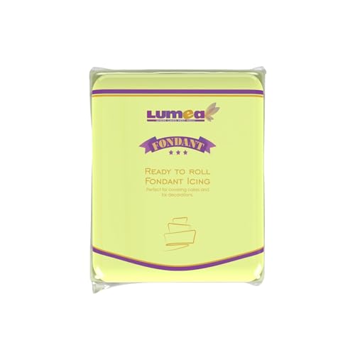 Dekozauber24 Premium Fondant, 250g, 19 Farben, Rollfondant ausgerollt, weich und biegsam, Torte Kuchen Tortendeko (Pastell-Gelb) von Dekozauber24