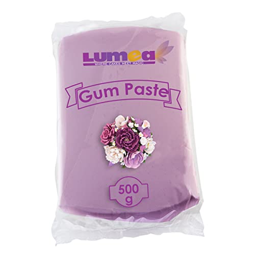 Dekozauber24 Profi Blütenpaste, 500g, essbar, 11 Farben, perfekt für Blumen, Blüten, Rüschen, feine Dekorationen, Zuckerpaste Tortendeko Fondant (Violett) von Dekozauber24