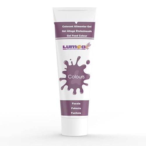 Dekozauber24 Lebensmittelfarbe Gel, 30g, vegan, Tube für Fondant, Marzipan etc. Backzubehör Tortendekoration (Fuchsia) von Dekozauber24