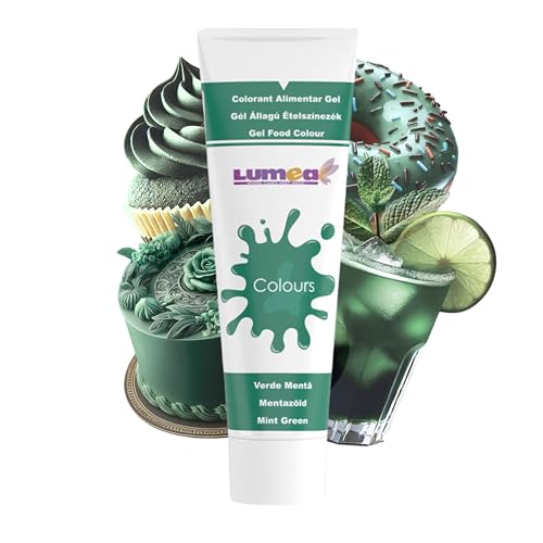 Dekozauber24 Lebensmittelfarbe Gel, Minz-Grün, 30g, vegan, zuckerfrei, grüne Lebensmittelfarbe für Fondant, Marzipan, Buttercreme, Getränke, essbare Tortendeko von Dekozauber24