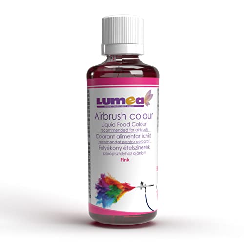 Dekozauber24 Airbrush Lebensmittelfarbe pink, 90 ml, vegan, zuckerfrei, essbar, für Torten, Kuchen und Figuren, flüssige Lebensmittelfarbe wasserbasiert, Refill, essbare rosa Tortendeko von Dekozauber24