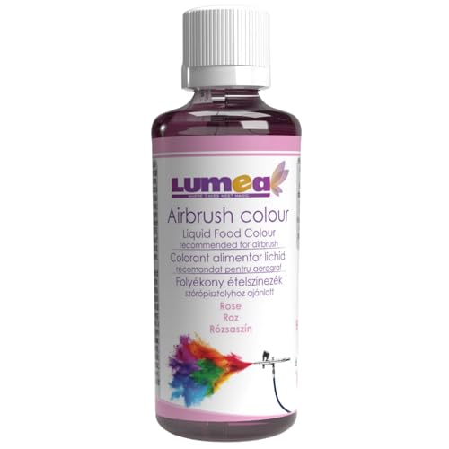 Dekozauber24 Premium Airbrush Lebensmittelfarbe, 90 ml, 19 Farben, essbar, flüssig, starke Deckkraft, Tortendeko Fondant Marzipan (Rosa) von Dekozauber24