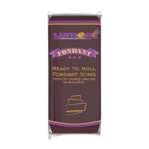 Dekozauber24 Premium Fondant, 1kg, 17 Farben, weich und biegsam, Rollfondant Tortendeko (Braun) von Dekozauber24