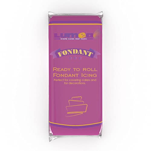Premium Fondant, 1000g, 17 Farben, weich und biegsam, Ausrollfondant Tortendeko (Violett) von Dekozauber24