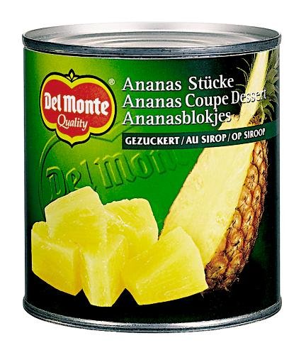 Del Monte Ananasstücke gezuckert, 12er Pack (12 x 446 ml Dose) von DEL MONTE