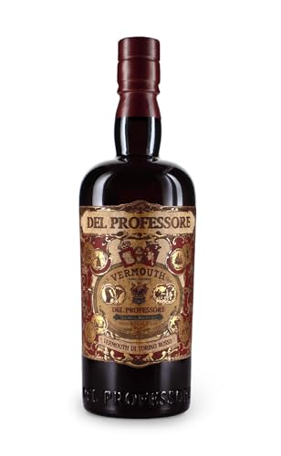 Del Professore Vermouth di Torino G.I. Rosso - roter Wermut aus Italien - als Aperitif oder zum Mixen von Cocktails - 18 % vol. - 1 x 0,75 Liter von Del Professore