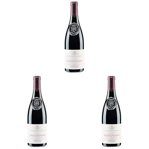 Delas Saint-Joseph François de Tournon Rhone Rotwein trocken (1 x 0.75 l) (Packung mit 3) von Delas Frères