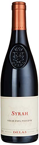 Delas Frères Delas - Syrah Vin de Pays des Coteaux de l'Ardèche – Rotwein Frankreich trocken (1 x 0.75l) von Delas Frères