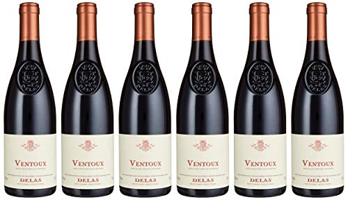 Delas Ventoux Rhone Rotwein Wein trocken (6 x 0.75 l) von Delas Frères
