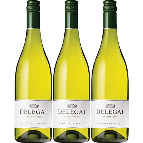 Delegat Sauvignon Blanc Awatere Valley Weißwein Wein trocken Neuseeland I Versanel Paket (3 x 0,75l) von Delegat