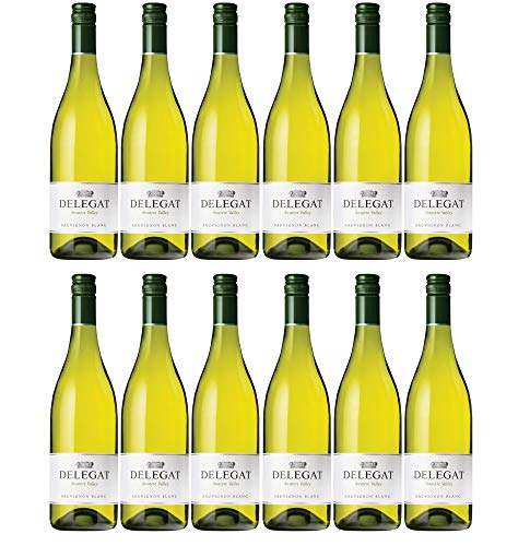 Delegat Sauvignon Blanc Awatere Valley Weißwein Wein trocken Neuseeland I Versanel Paket (12 x 0,75l) von Delegat