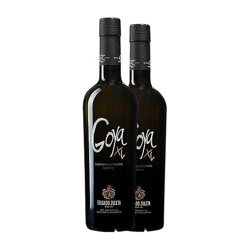 Delgado Zuleta Goya XL Palomino Fino Manzanilla-Sanlúcar de Barrameda Medium Flasche 50 cl (Schachtel mit 2 Medium Flasche von 50 cl) von Distribuidor