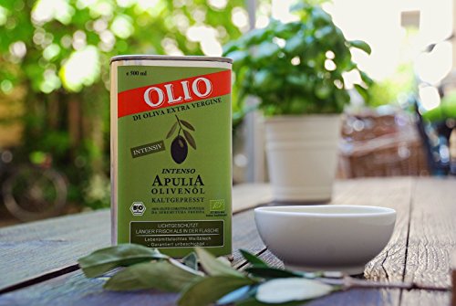 Bio Extra natives Olivenöl Intensiv - Apulia - 500ml von Delgusto