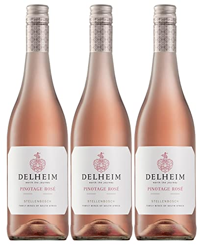 Delheim Pinotage Rosé Stellenbosch, Südafrika, Jahrgang 2023 (3 x 0,75 l) von Delheim Wines, Südafrika