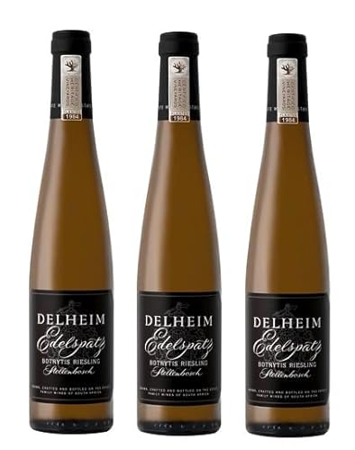 3x 0,375l - 2022er - Delheim - Edelspatz - Riesling - Noble Late Harvest - Stellenbosch W.O. - Südafrika - Weißwein süß 3x 0,375l - 2022er - Delheim - Edelspatz - Riesling - Noble Late Harvest - Stellenbosch W.O. - Südafrika - Weißwein süß von Delheim
