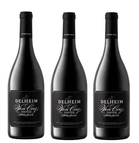3x 0,75l - 2021er - Delheim - Vera Cruz - Pinotage - Stellenbosch W.O. - Südafrika - Rotwein trocken 3x 0,75l - 2021er - Delheim - Vera Cruz - Pinotage - Stellenbosch W.O. - Südafrika - Rotwein trocken von Delheim