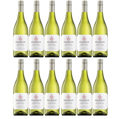 Delheim Chenin Blanc Coastal Region Weißwein Wein trocken Südafrika I Versanel Paket (12 x 0,75l) von Delheim
