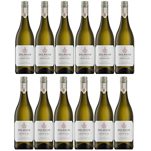 Delheim Chenin Blanc Wild Ferment Stellenbosch Weißwein Wein trocken Südafrika I Versanel Paket (12 x 0,75l) von Delheim
