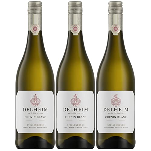 Delheim Chenin Blanc Wild Ferment Stellenbosch Weißwein Wein trocken Südafrika I Versanel Paket (3 x 0,75l) von Delheim