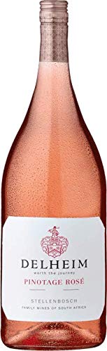 Delheim Pinotage Rosé Coastal Region Rose Wein trocken Südafrika 1,5 l Magnumflasche (12 Flaschen) von Delheim