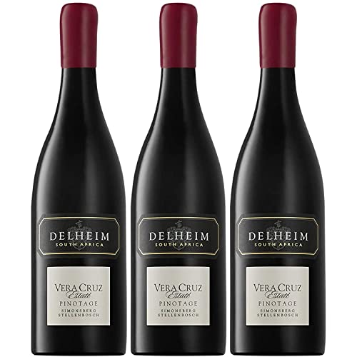 Delheim Vera Cruz Pinotage Simonsberg-Stellenbosch Rotwein südafrikanischer Wein trocken Südafrika (3 Flaschen) von Delheim