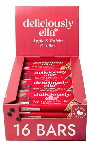 Deliciously Ella - Apfel- und Rosinen-Hafer-Riegel, glutenfrei, veganfreundlich, gesunder Snack, 50 g (16 Riegel) von Deliciously Ella