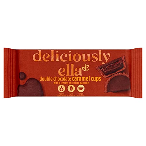 Deliciously Ella - Double Chocolate Caramel Cups Multipack12x36g (enthält 12 Riegel) von Deliciously Ella