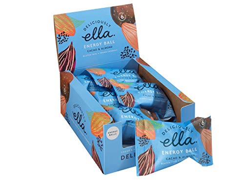 Deliciously Ella Energy Ball Cacao / Almond Multipack 12 x 40g vegane Energiekugeln gesunde Snacks glutenfrei zuckerfrei von Deliciously Ella