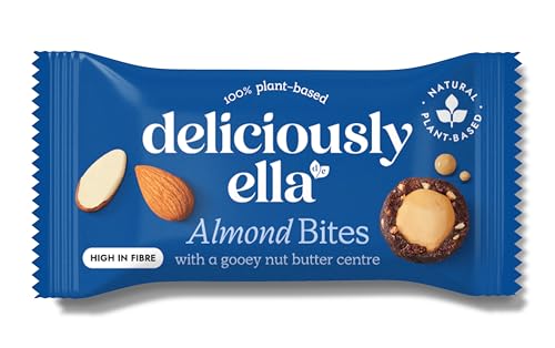 Deliciously Ella - Mandelnuss Butterkugeln - glutenfreier, veganer, gesunder Snack, 36g (12 Packungen) von Deliciously Ella