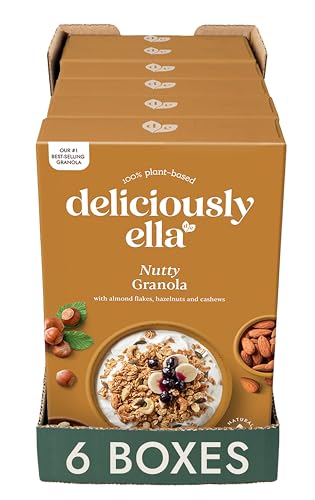 Deliciously Ella - Nussiges Müsli, glutenfrei, veganfreundlich, gesundes Frühstück, 380g (6 Boxen) von Deliciously Ella