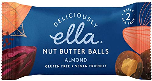 Deliciously Ella Nut Butter Balls Almond Mandel - Multipack 12x36g veganer Snack mit cremiger Mandelfüllung von Deliciously Ella