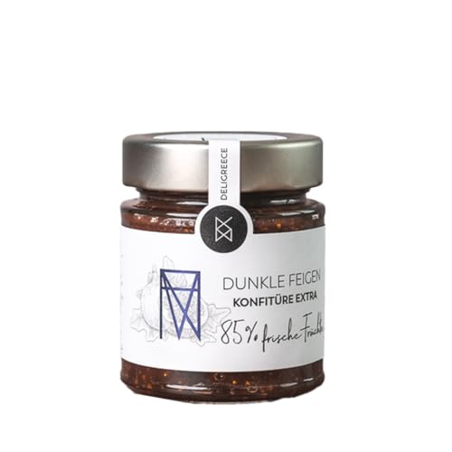 DELIGREECE - Dunkle Feigen Konfitüre Extra 85% | Konfitüre Extra aus 85% frischen Feigen aus Griechenland. Konfitüre ohne künstliche Zusatzstoffe, perfekt als Brotaufstrich und für Desserts | 180g DELIGREECE - Dunkle Feigen Konfitüre Extra 85% | Konfitüre Extra aus 85% frischen Feigen aus Griechenland. Konfitüre ohne künstliche Zusatzstoffe, perfekt als Brotaufstrich und für Desserts | 180g von Deligreece