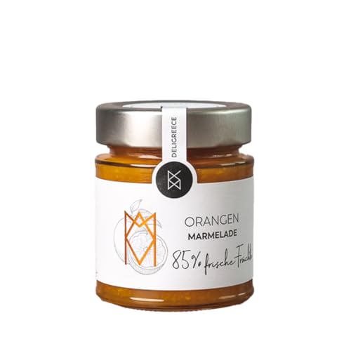 DELIGREECE - Orangen Marmelade 85% | Marmelade aus 85% frischen Orangen aus Griechenland. Marmelade ohne künstliche Zusatzstoffe, perfekt als Brotaufstrich und für Desserts | 180g DELIGREECE - Orangen Marmelade 85% | Marmelade aus 85% frischen Orangen aus Griechenland. Marmelade ohne künstliche Zusatzstoffe, perfekt als Brotaufstrich und für Desserts | 180g von Deligreece