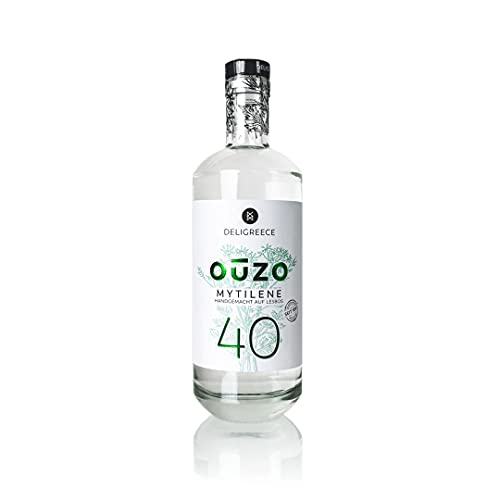 Deligreece - OUZO 40 - Mytilene - Inhalt 700 ml - 40 % vol. seit 1892 - handgemacht aus Lesbos - Kreata Deligreece - OUZO 40 - Mytilene - Inhalt 700 ml - 40 % vol. seit 1892 - handgemacht aus Lesbos - Kreata von Deligreece